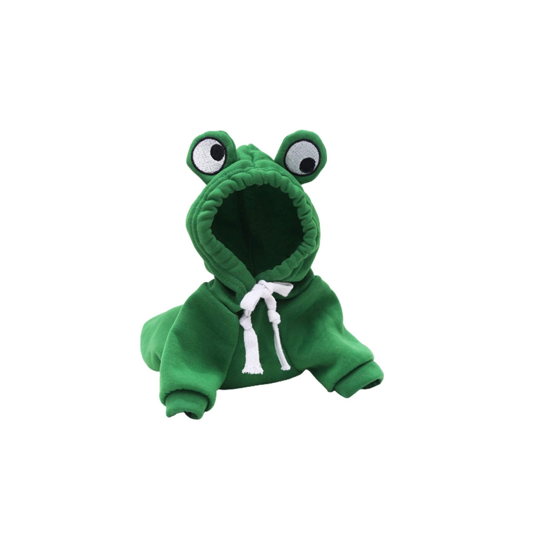 Hanorac pentru animale de companie, cu urechi de broscuta, gluga, M - 25 CM